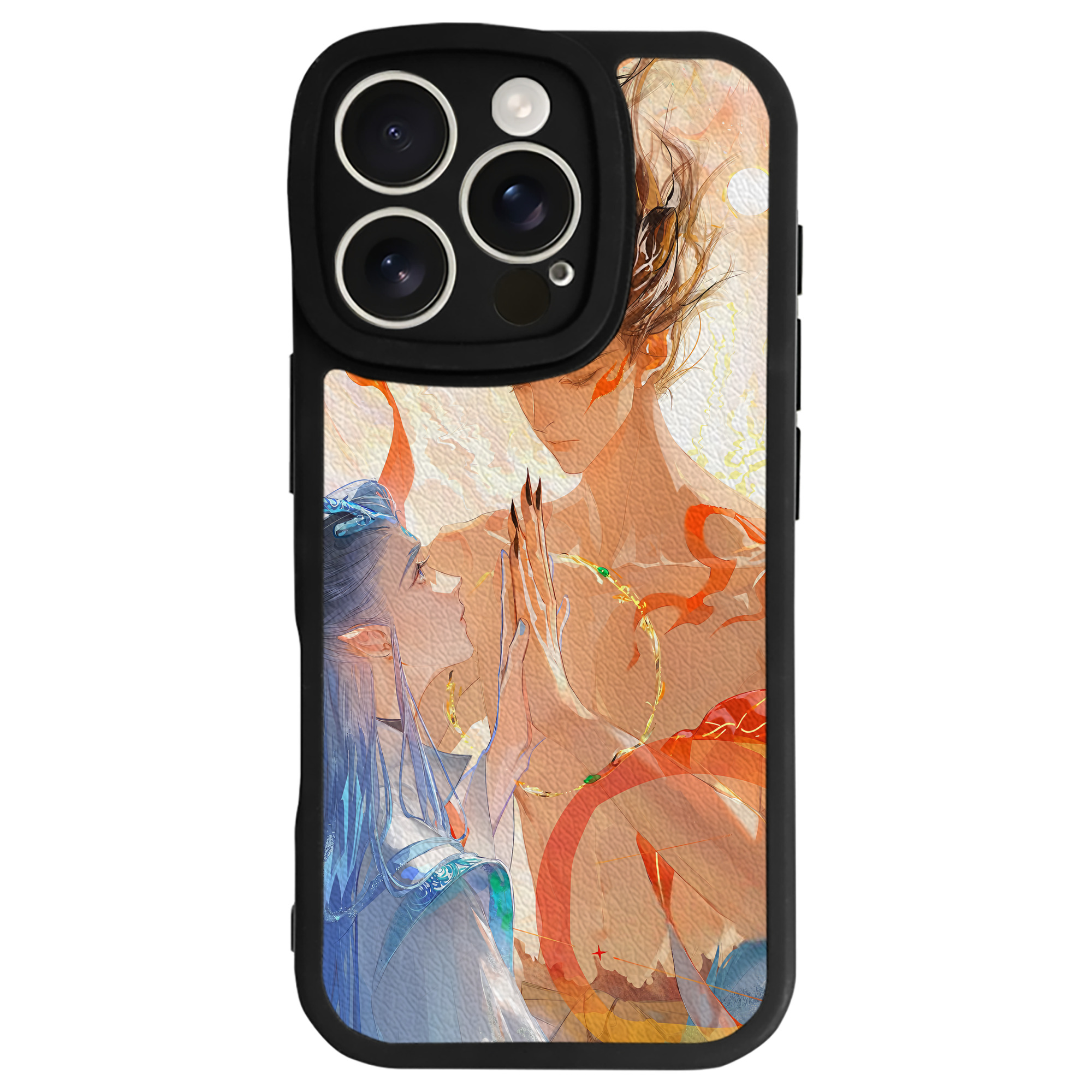 （画像用） Ne Zha 2 ナタ 魔童の大暴れ 【iPhone 16シリーズ対応】シリコンスマホケース（レザー調） 材質：シリコン